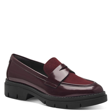 Tamaris W Loafer i Lak Merlot Comb