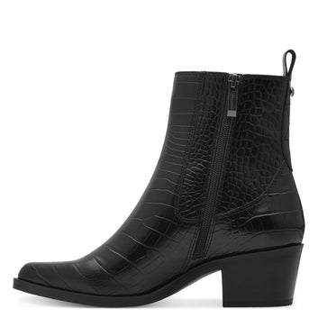 Tamaris W Støvle m Croc Structure Black