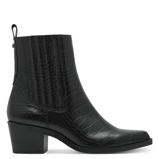 Tamaris W Støvle m Croc Structure Black