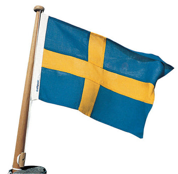 Bådflag bomuldslignende stof Sverige, 90x56 cm