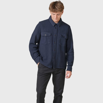 Klitmøller M Jeremy Solid Overshirt Navy