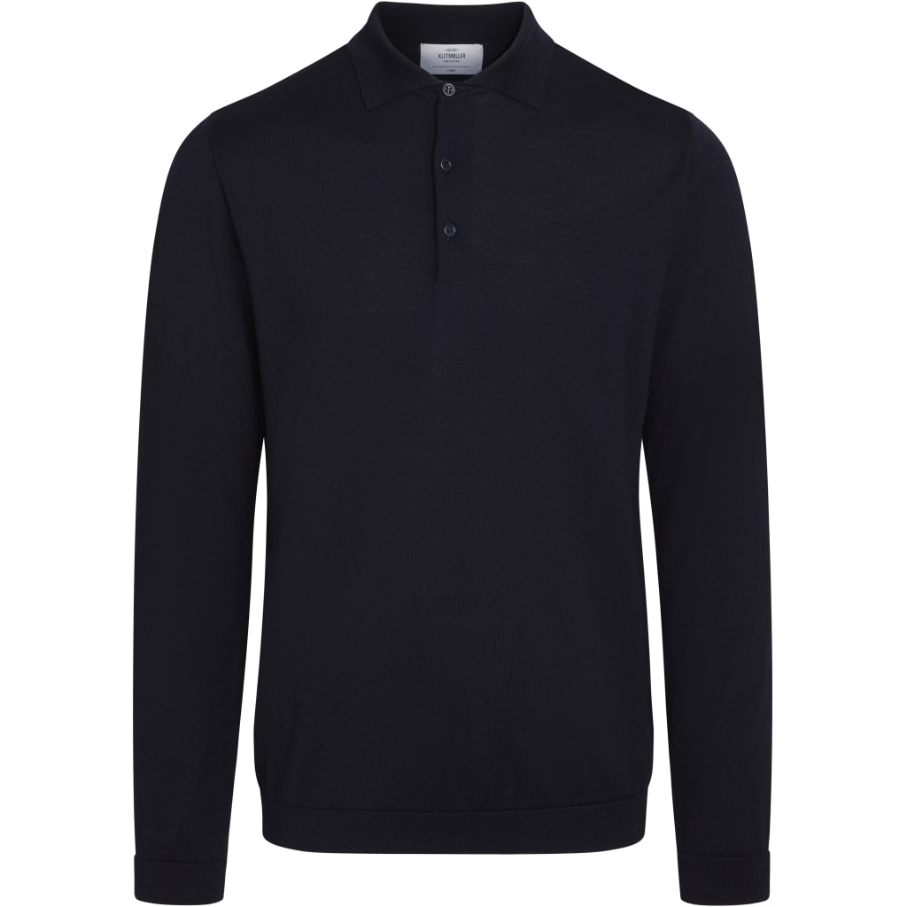 Klitmøller M LS Knit Polo Navy