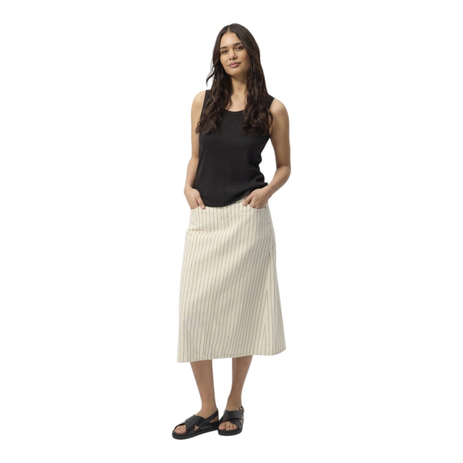 Redgreen Nikita Skirts 168 Navy Stripe