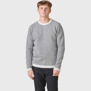 Klitmøller M Keld Knit Pastel Grey Black