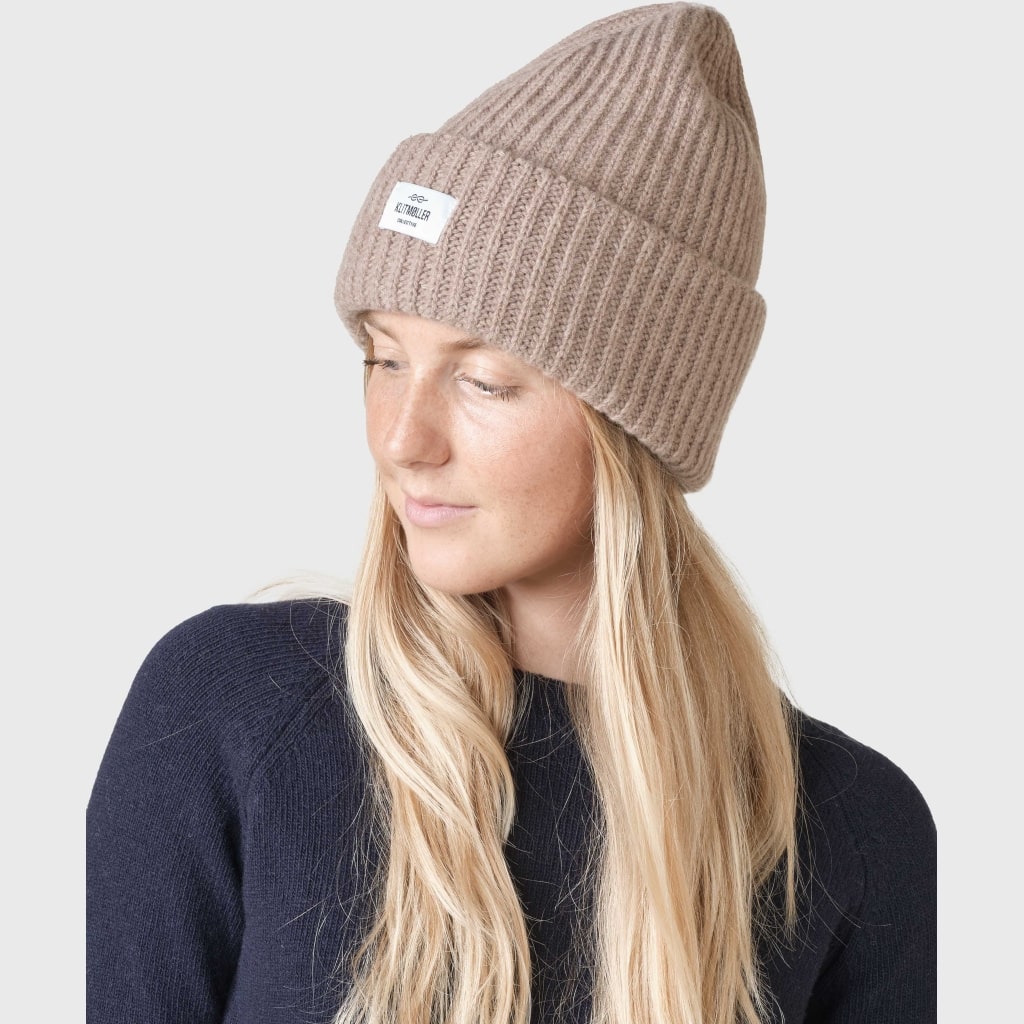 Klitmøller U Wide Rib Beanie Sand