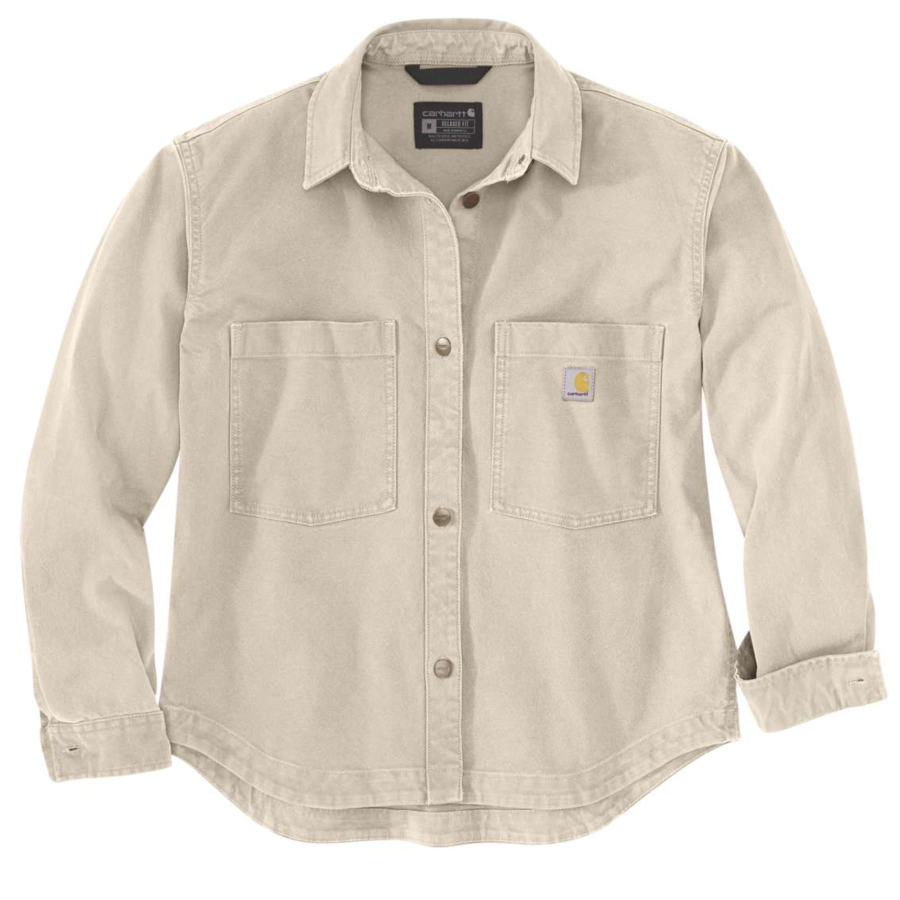 Carhartt W B Heavyweight Duck Overshirt Oatmeal