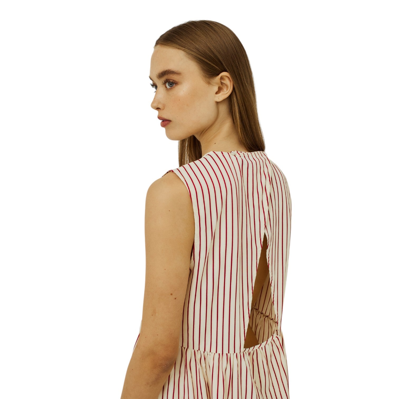 Norr Linna Maxi Dress Dresses Red Stripes