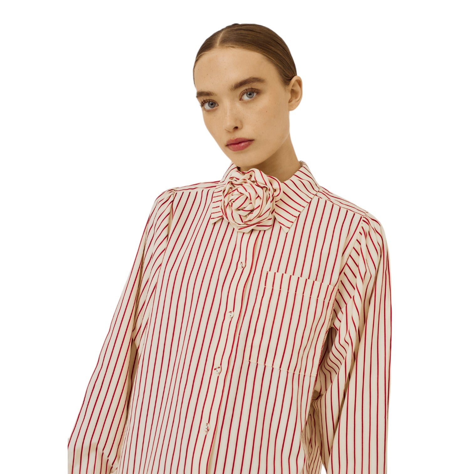 Norr Linna Shirt Shirts Red Stripes