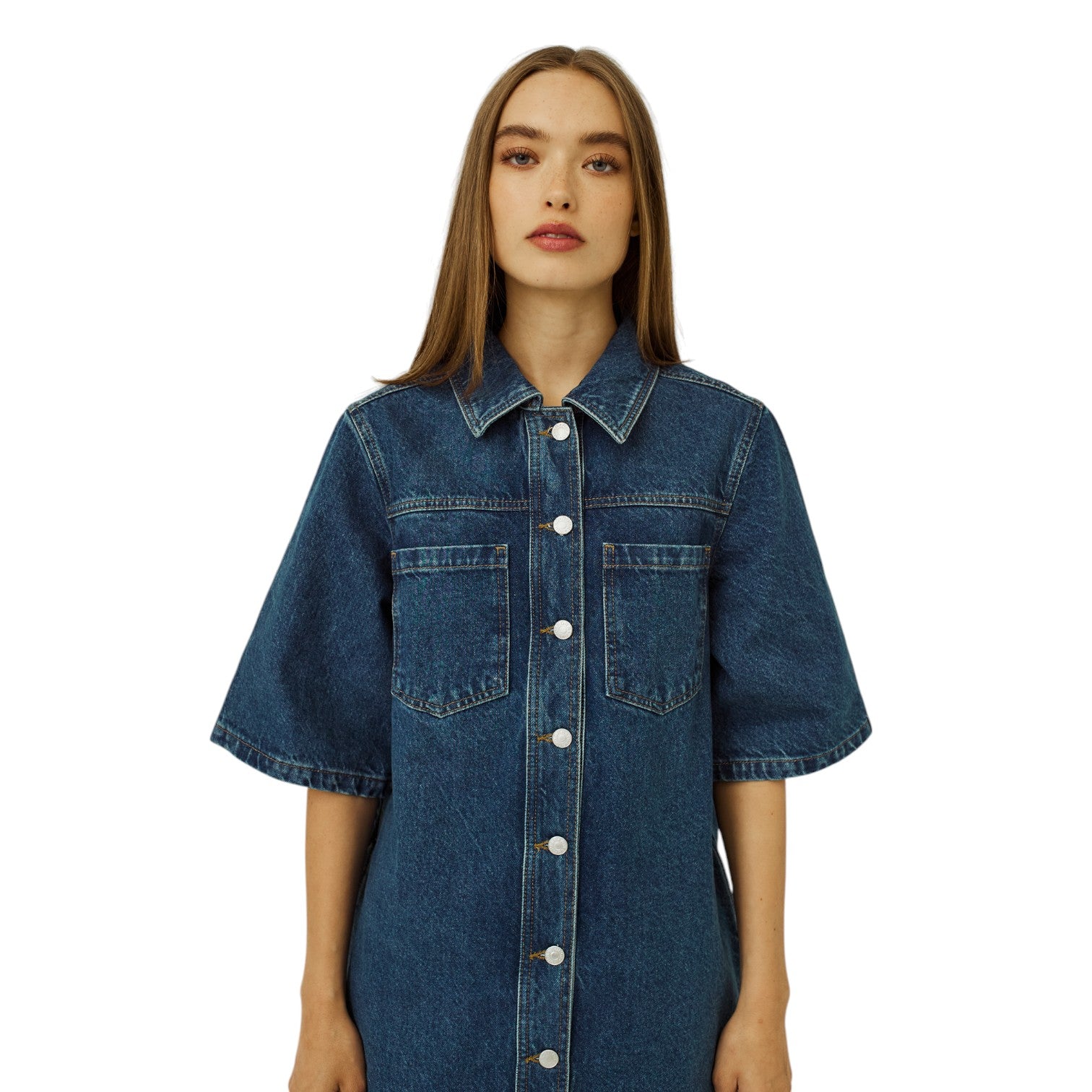 Norr Ninni Denim Dress Medium Blue Denim