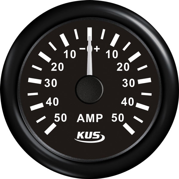 KUS amperemeter sort 50Amp shunt