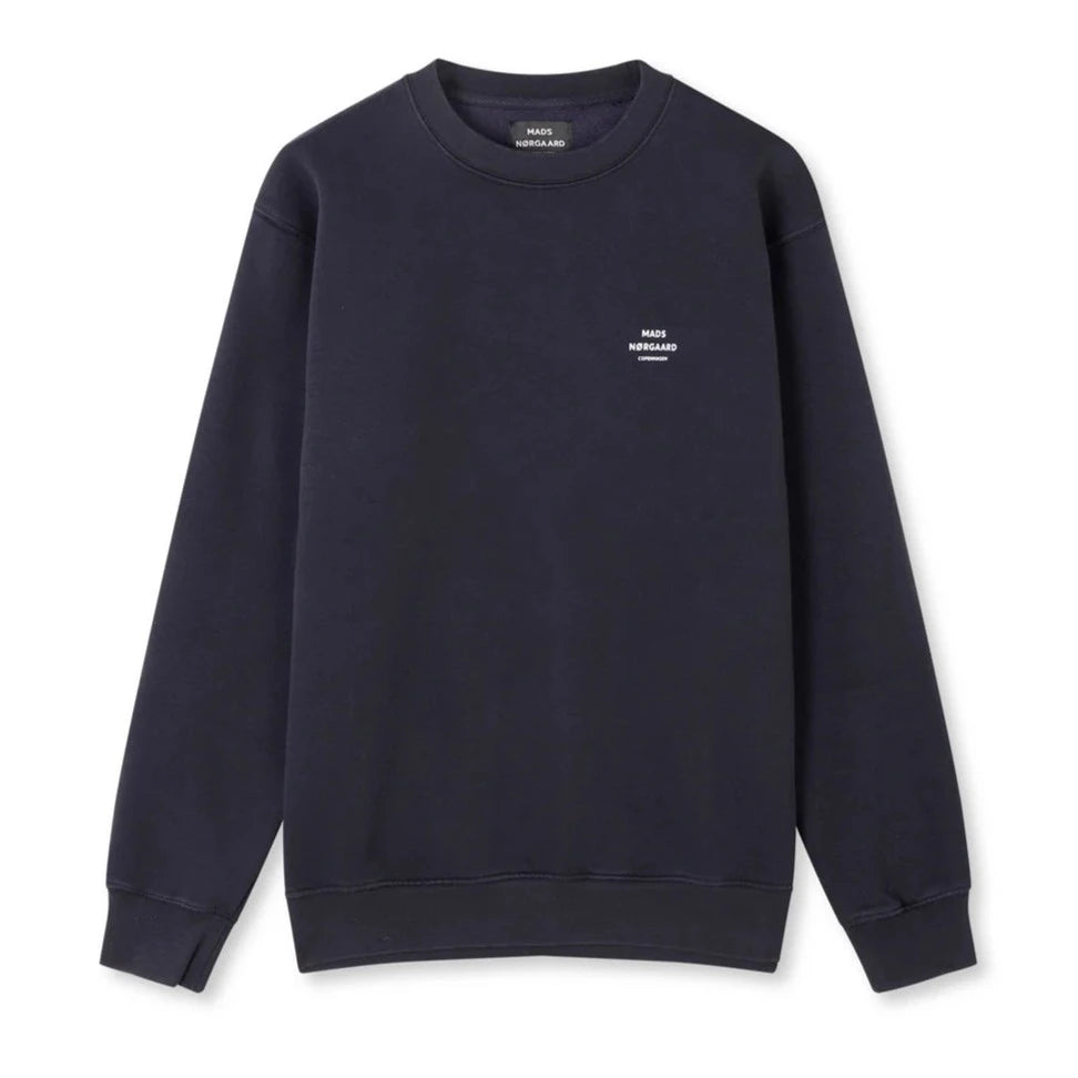 Mads Nørgaard M Standard Crew Logo Sweat Deep Well