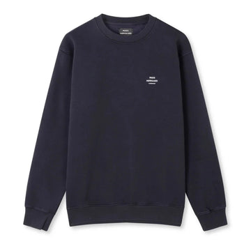 Mads Nørgaard M Standard Crew Logo Sweat Deep Well