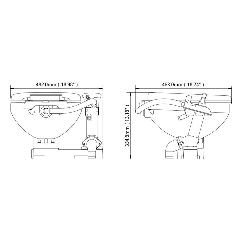 Seaflo Manuelt Toilet Standard