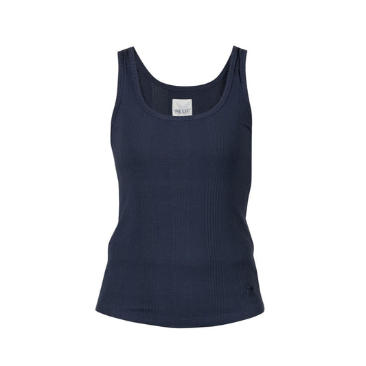 Blue Sportswear Annamay Rib Tank Top New Navy