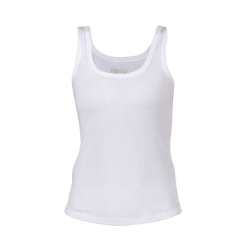 Blue Sportswear Annamay Rib Tank Top White