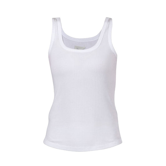 Blue Sportswear Annamay Rib Tank Top White