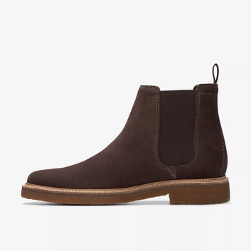 Clarks M Clarkdale Easy G Dark Brown Suede