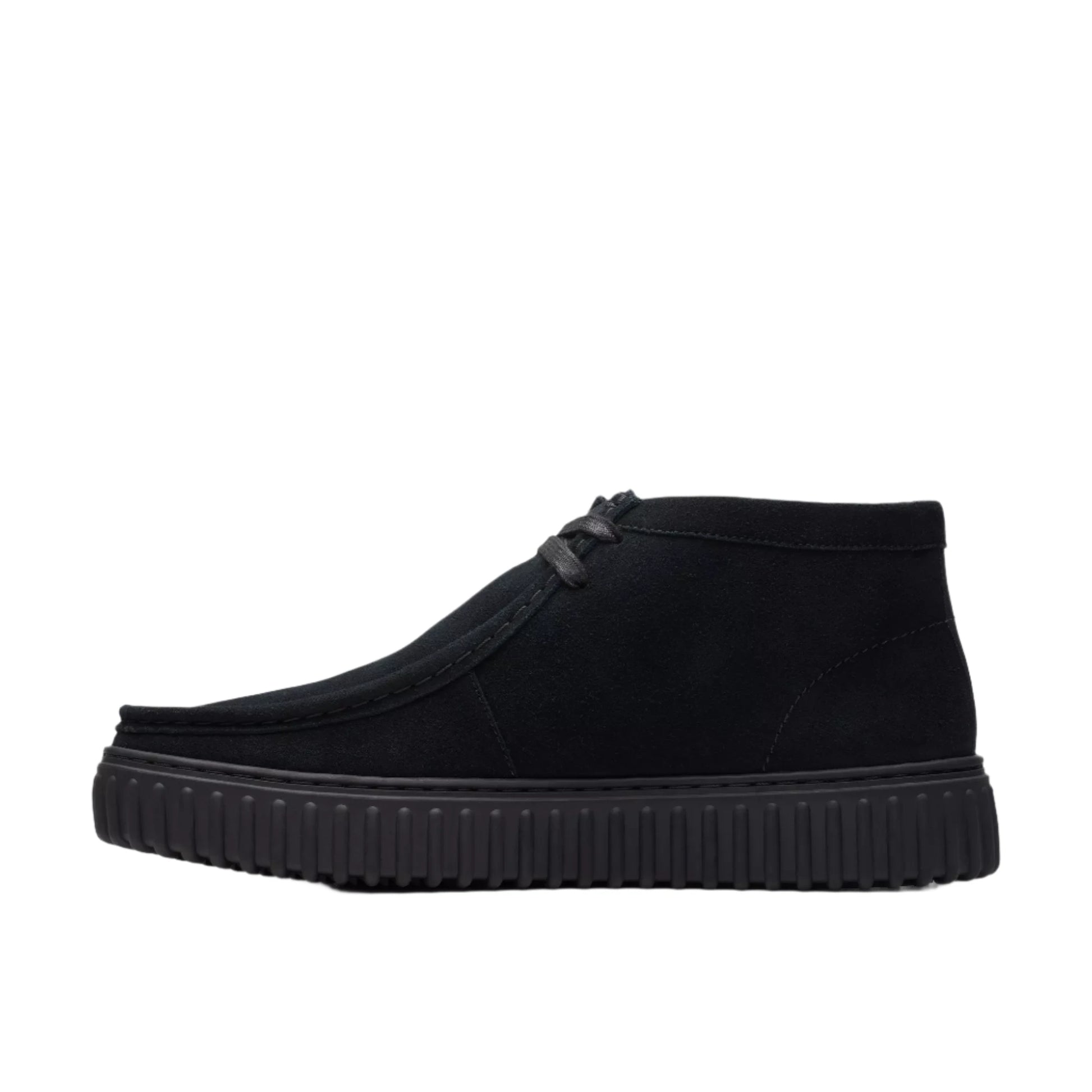 Clarks M Torhill Hi Black Suede