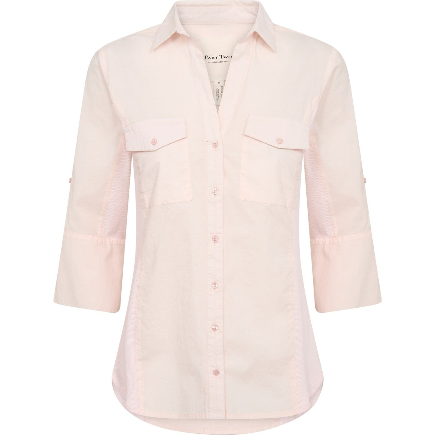 Part Two CortniaPW SH Shirt Mauve Chalk