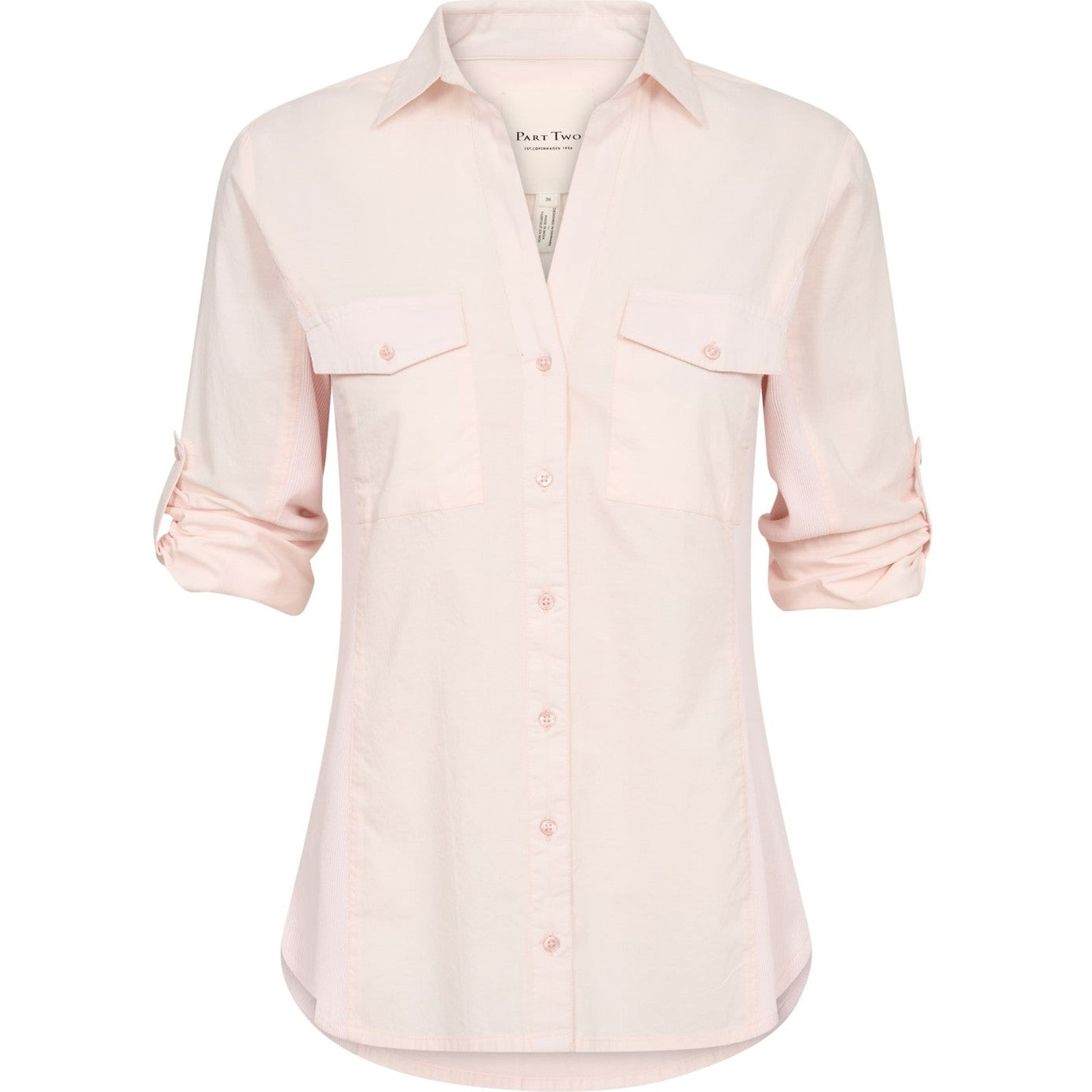 Part Two CortniaPW SH Shirt Mauve Chalk