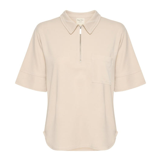 Part Two W JoyePW TS Polo-Bluse Moonbeam