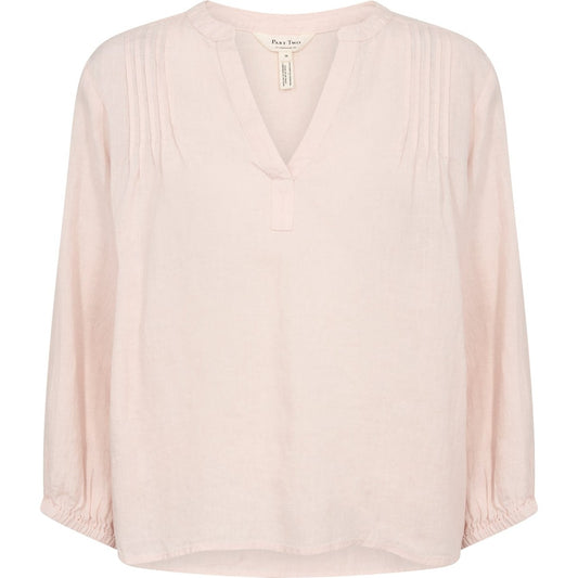 Part Two NyaraPW BL Bluse Mauve Chalk