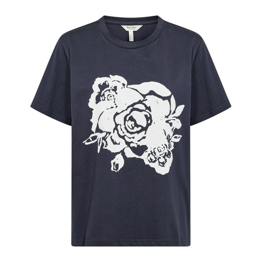 Part Two NahidPW TS T-shirt Navy Rose Print