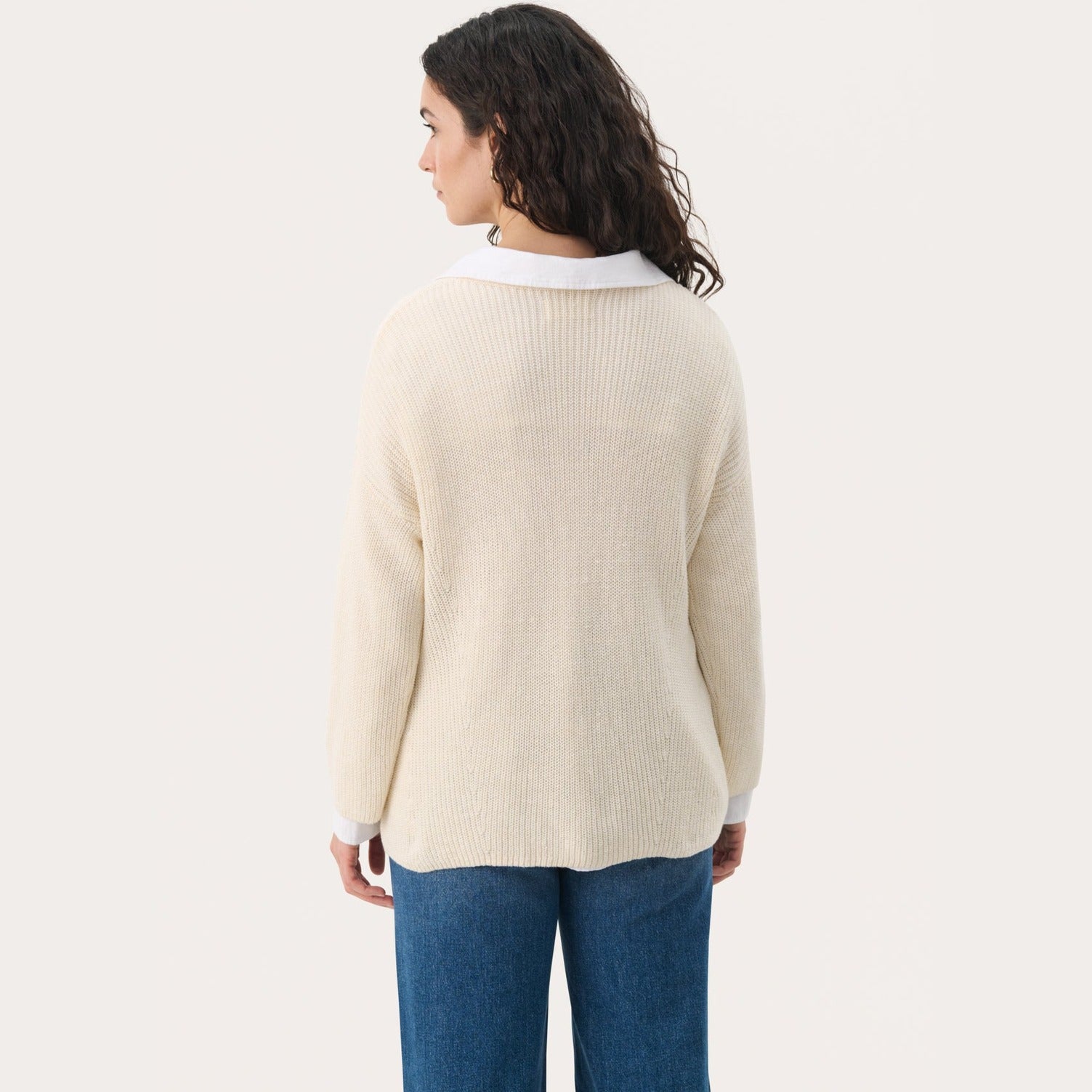 Part Two EtronaPW PU Pullover Eggnog