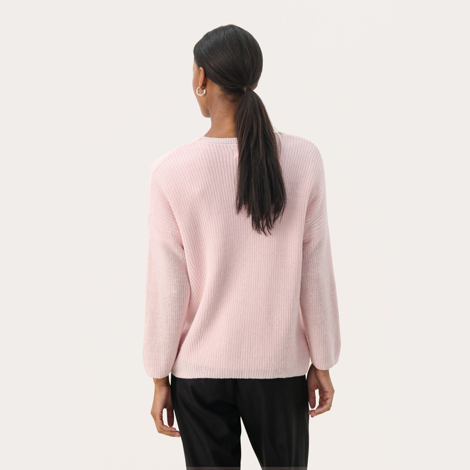 Part Two EtronaPW PU Pullover Mauve Chalk