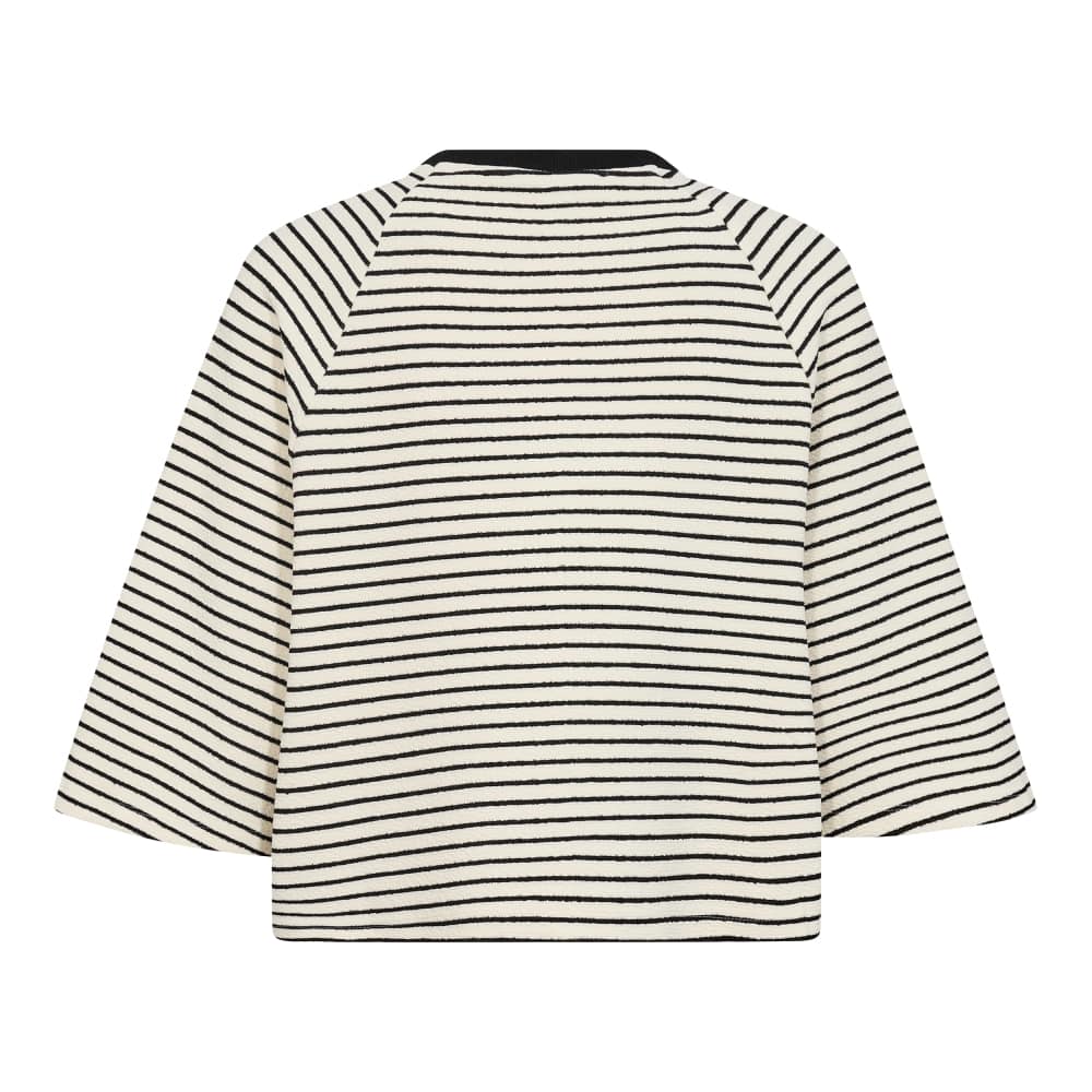 Co'couture W Erin Stripe Tee White Black