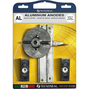 Tecnoseal alu anode kit til Mercury f30-f40-f60