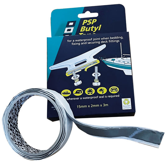 PSP Butyl tape 15x2 mm, grå