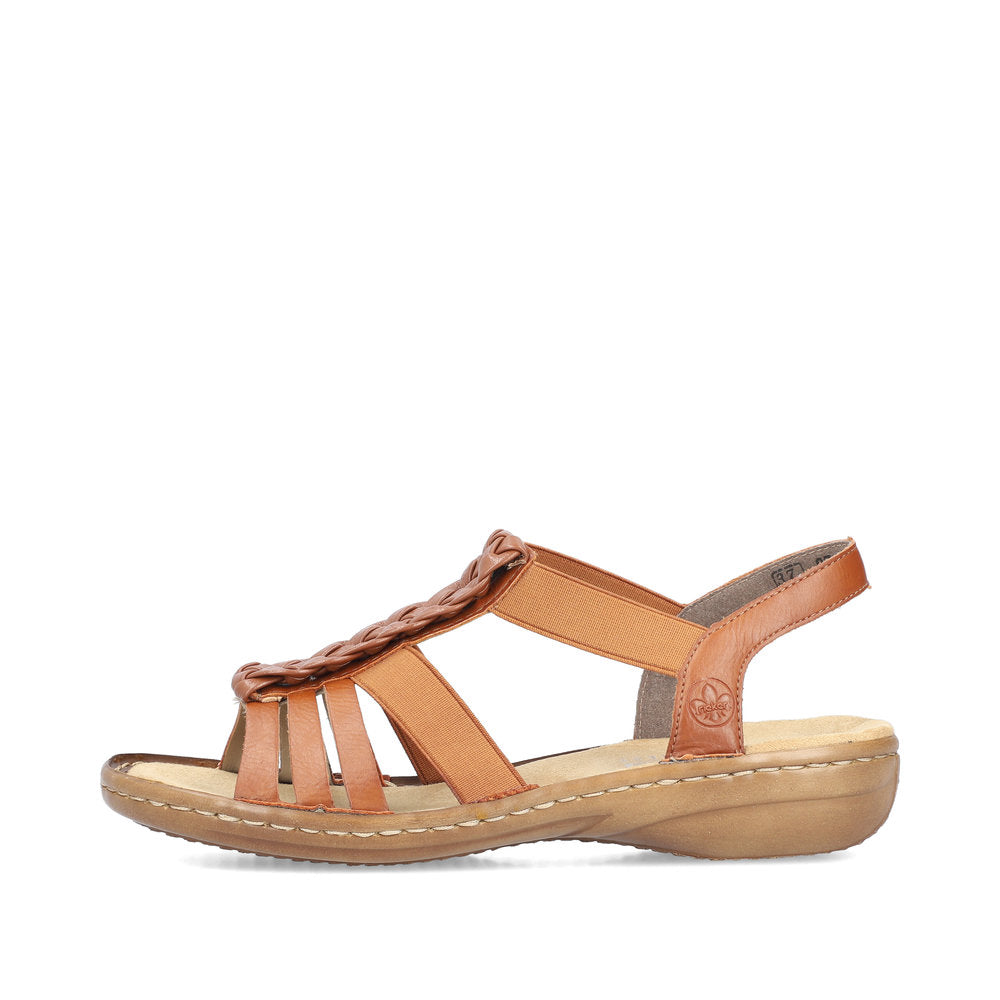 Rieker W Sandal med Flet Brown