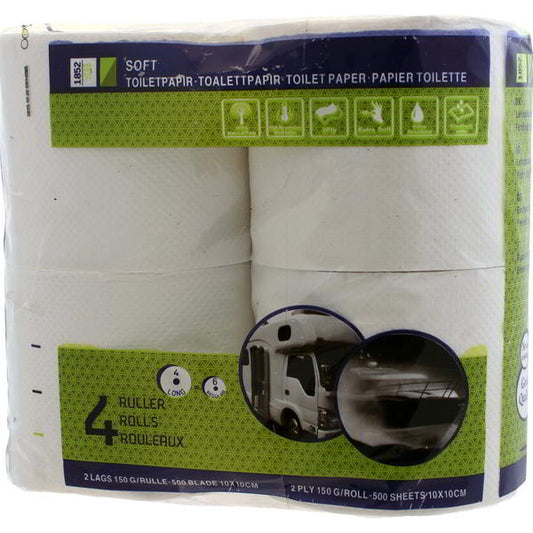 1852 Toiletpapir soft, 4 store ruller/pk.