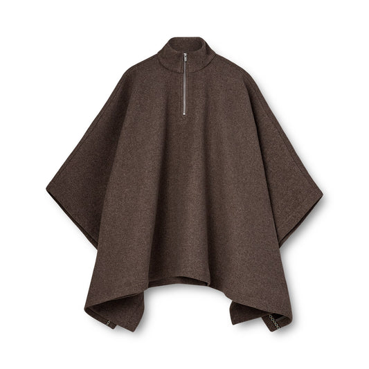 Kopenhaken W Skyfalling Poncho Earth Brown