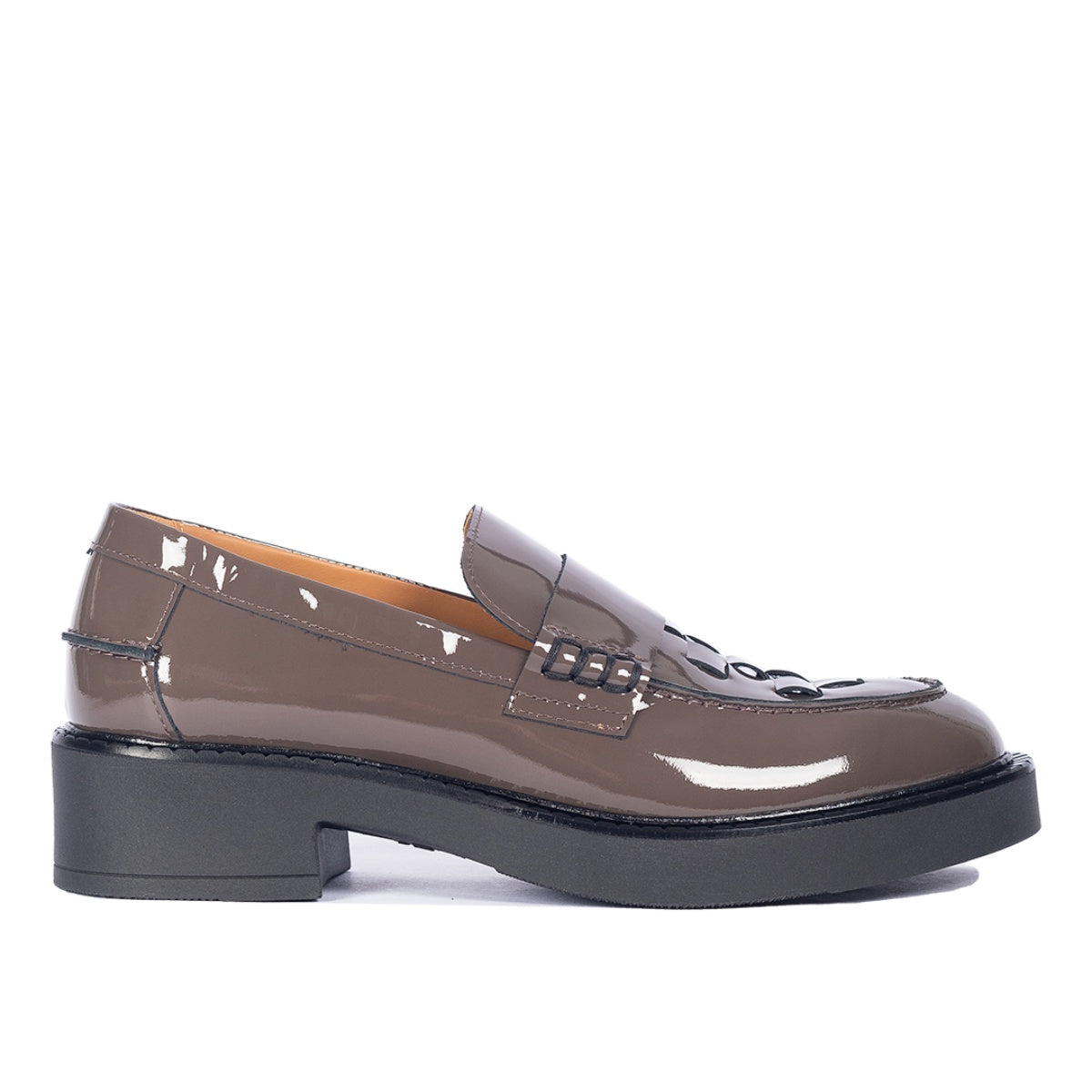 Angulus W Flet Loafer Walnut