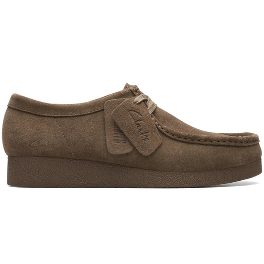 Clarks W Wallabee EVO Sh Sko Olive Suede