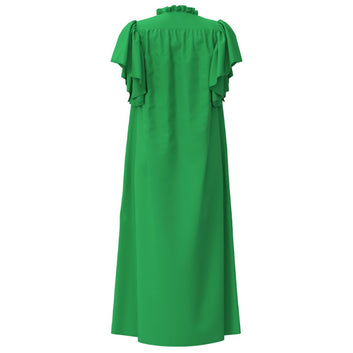 Co'couture W SunriseCC SS Frill Dress Green