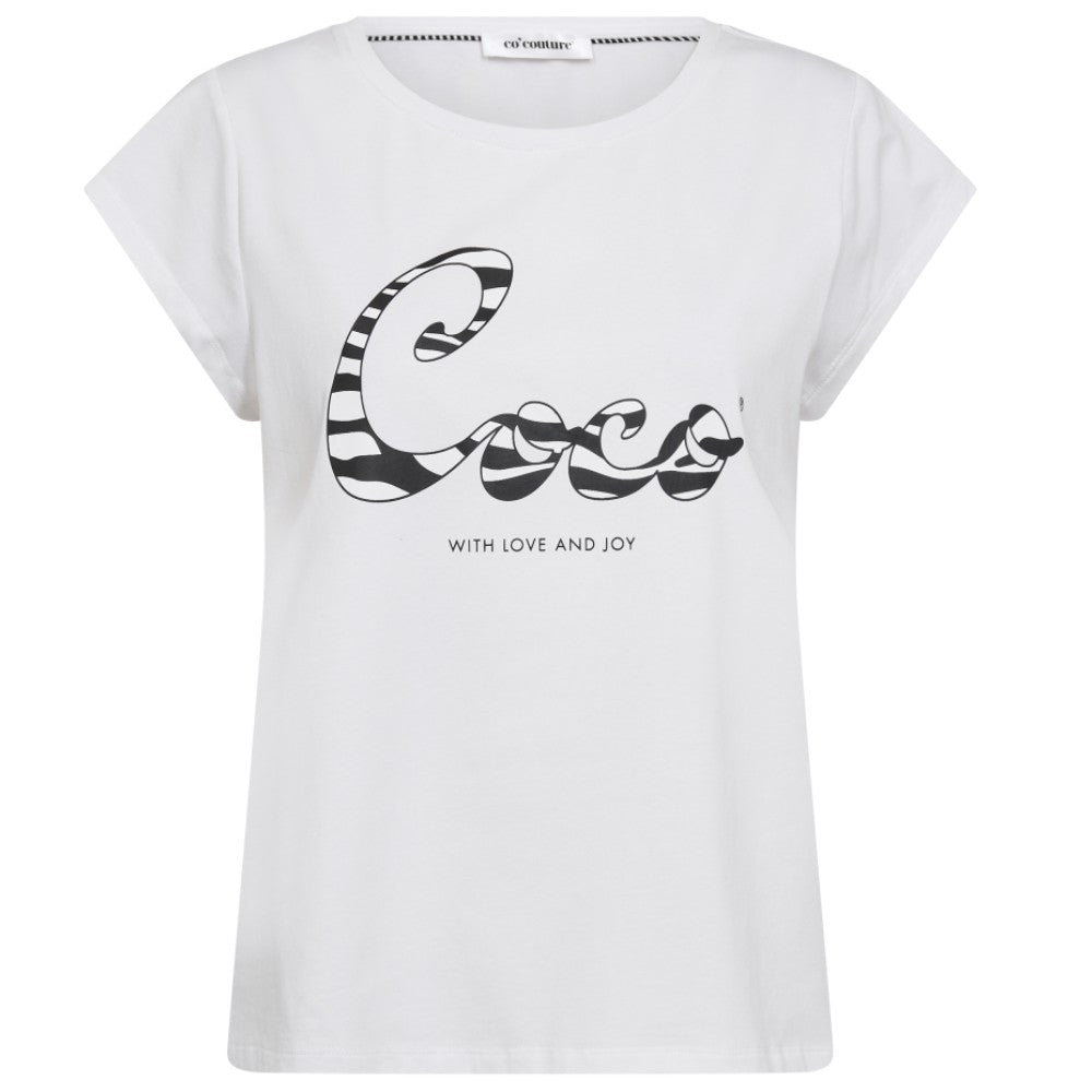 Co'couture W Zebra Coco T-shirt White