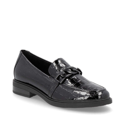 Remonte W Loafer Croco med Spænde Black