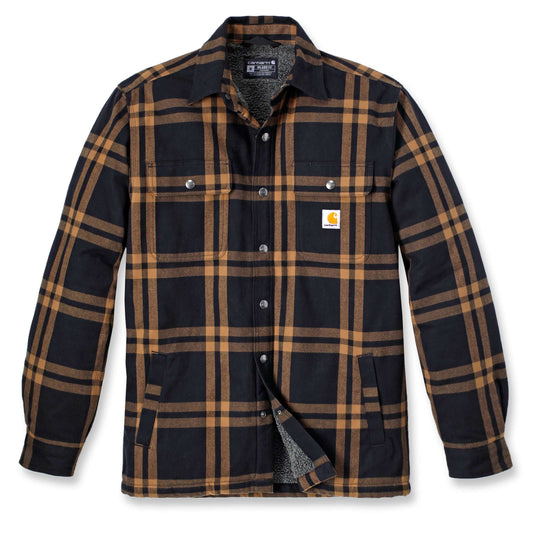 Carhartt M A Sherpa Lined Plaid Shirt Jacket