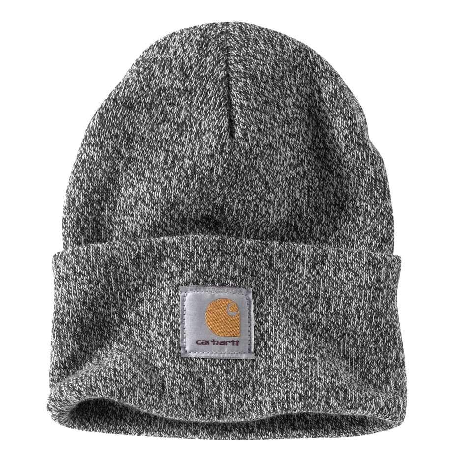 Carhartt A18 Knit Cuffed Beanie Black White