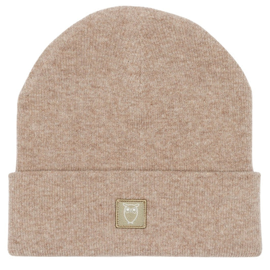 Knowledge Cotton Apparel M Double Layer Wool Beanie Kelp Melange