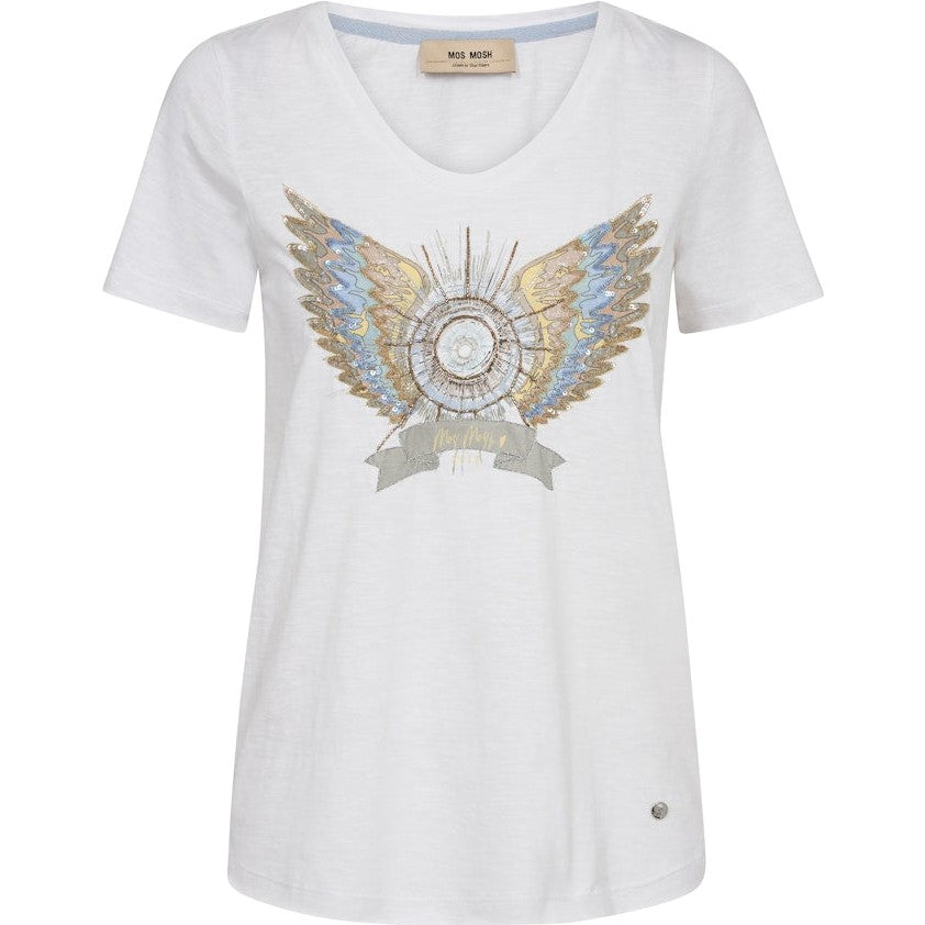 Mos Mosh Gethi Deco T-Shirt White