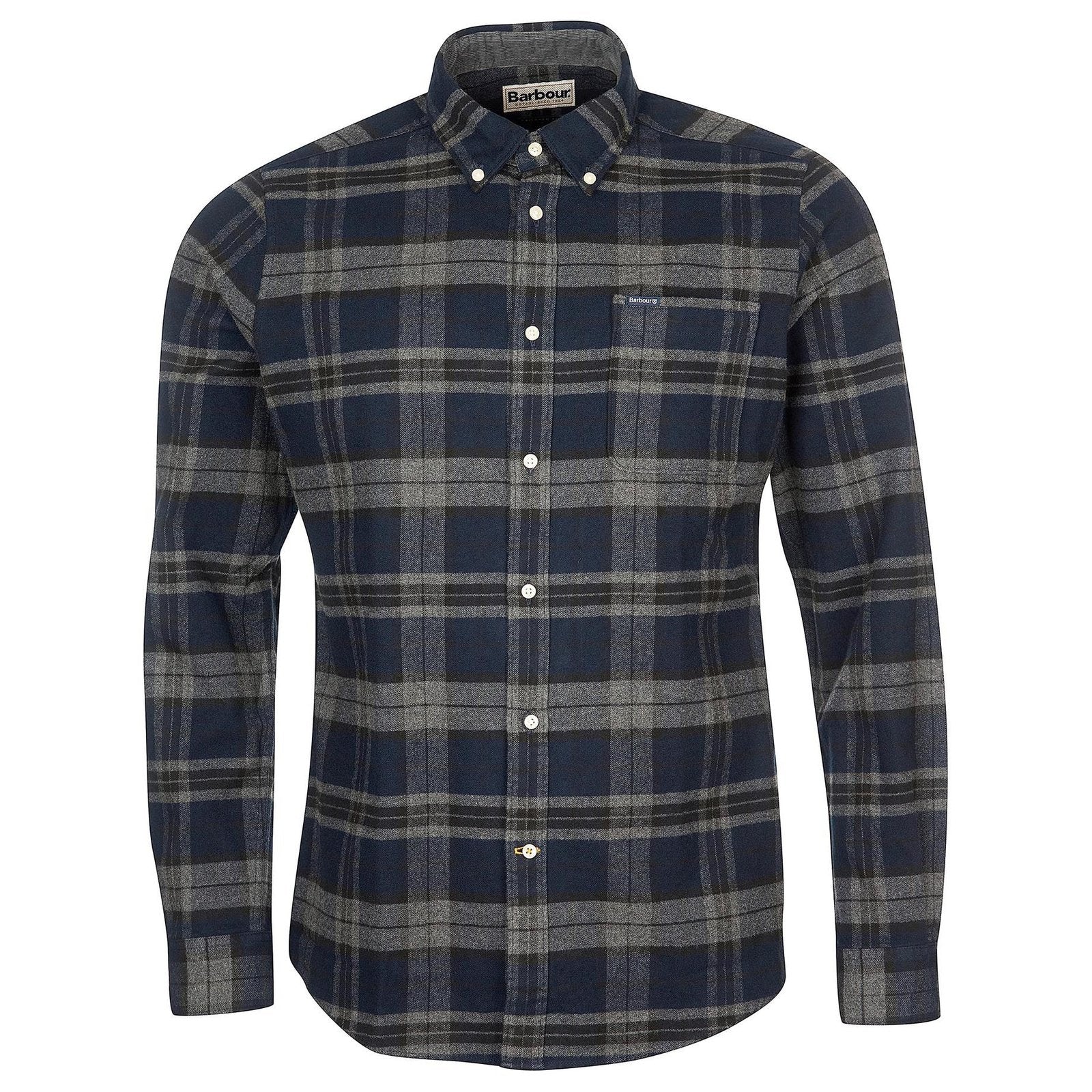 Barbour M Betsom Tailored Shirt Grey Marl