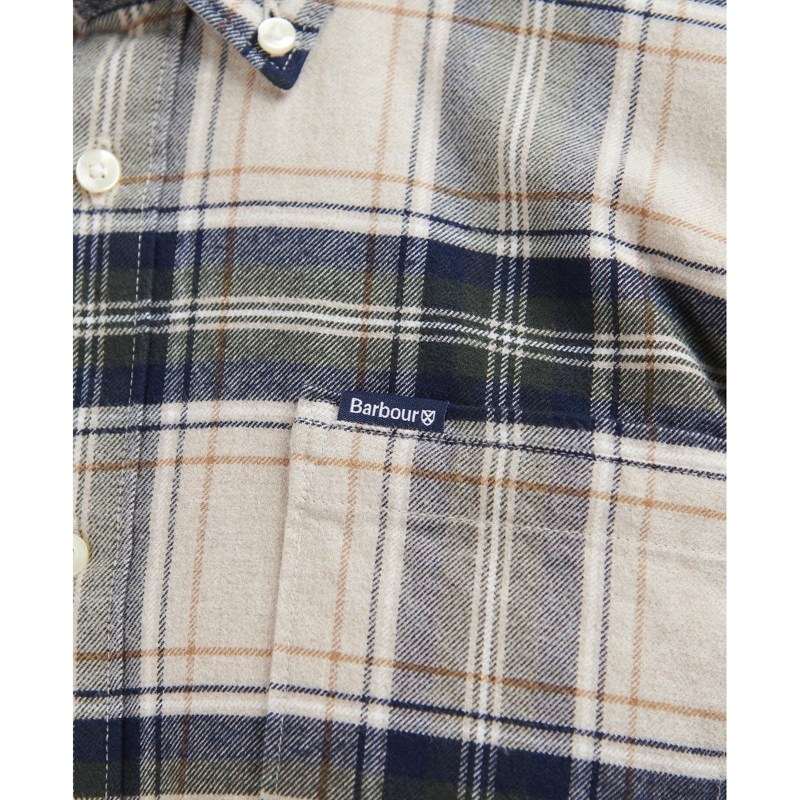 Barbour M Betsom Tailored Shirt Stone Marl