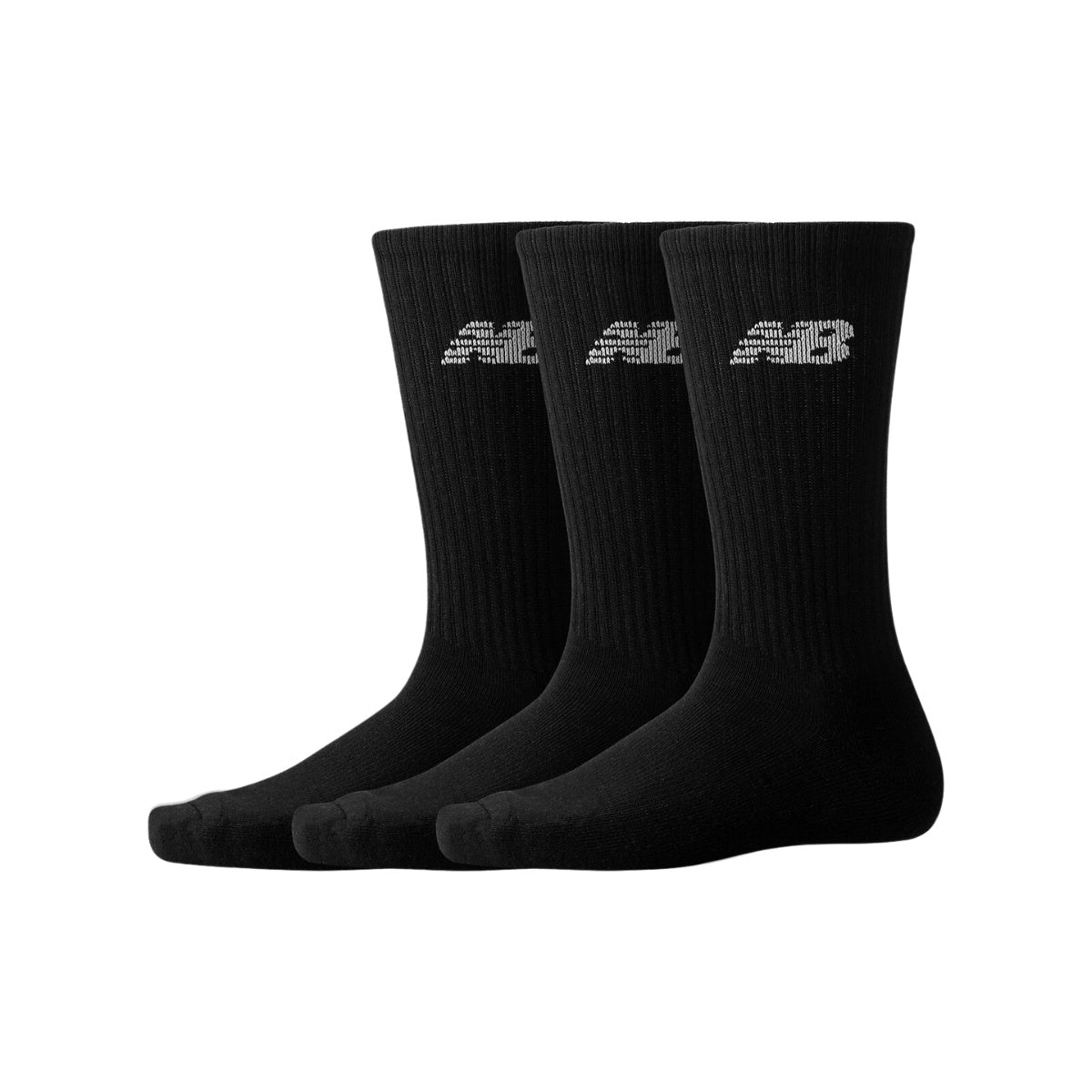 New Balance U Everyday Crew 3 Pair Socks Black