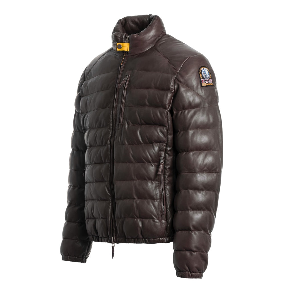 Parajumpers M Ernie Padded Læderjakke Obsidion