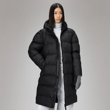 Rains U Alta Longer Puffer W3T4 Black