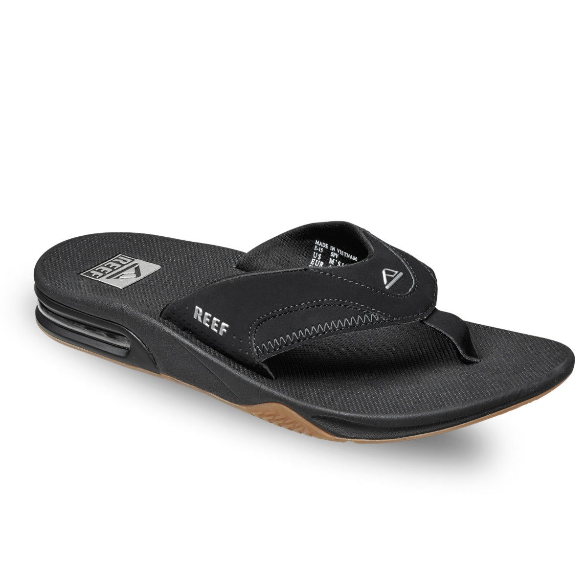 Reef M Fanning Sandal Black Silver